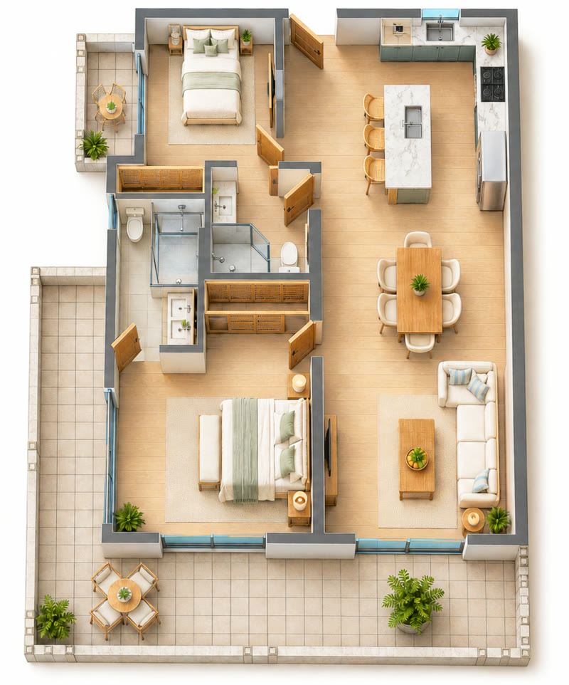 Floorplan of Penthouse sheet 411