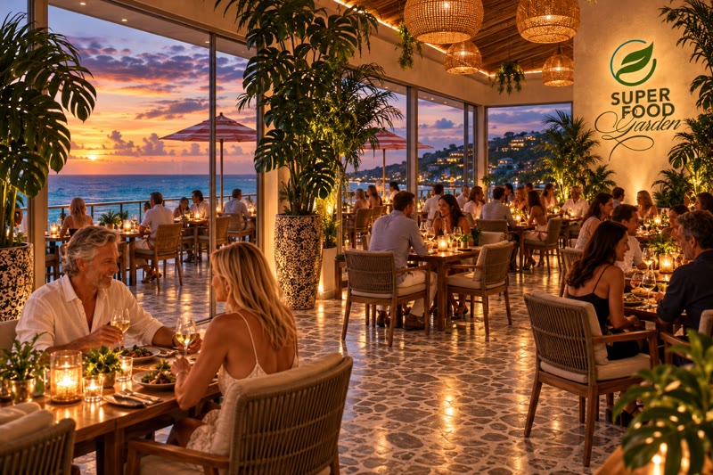 The on-site restaurant